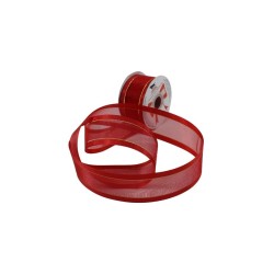 ORGANZA SATIN LUREX 9 ORO/ROJO