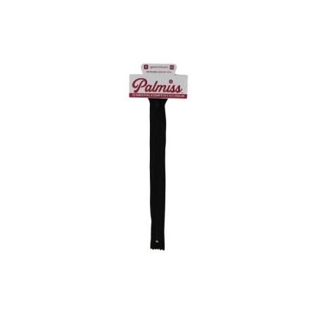 CIERRE DE PLASTICO 25CMS NEGRO