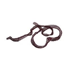 ENCAJE PLIZADO 2.5CM GUINDA