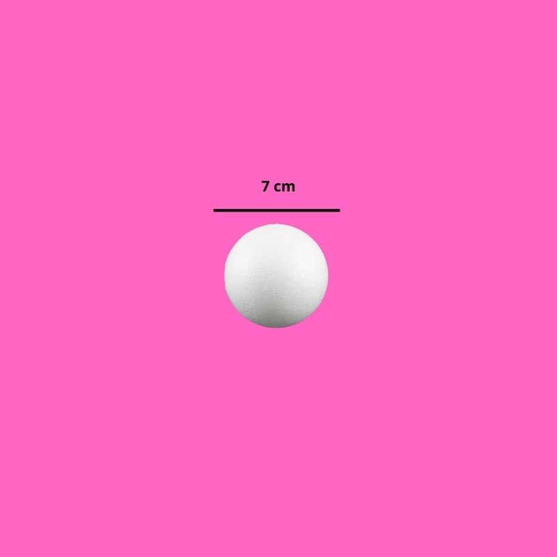 BOLA DE UNICEL 7 CM
