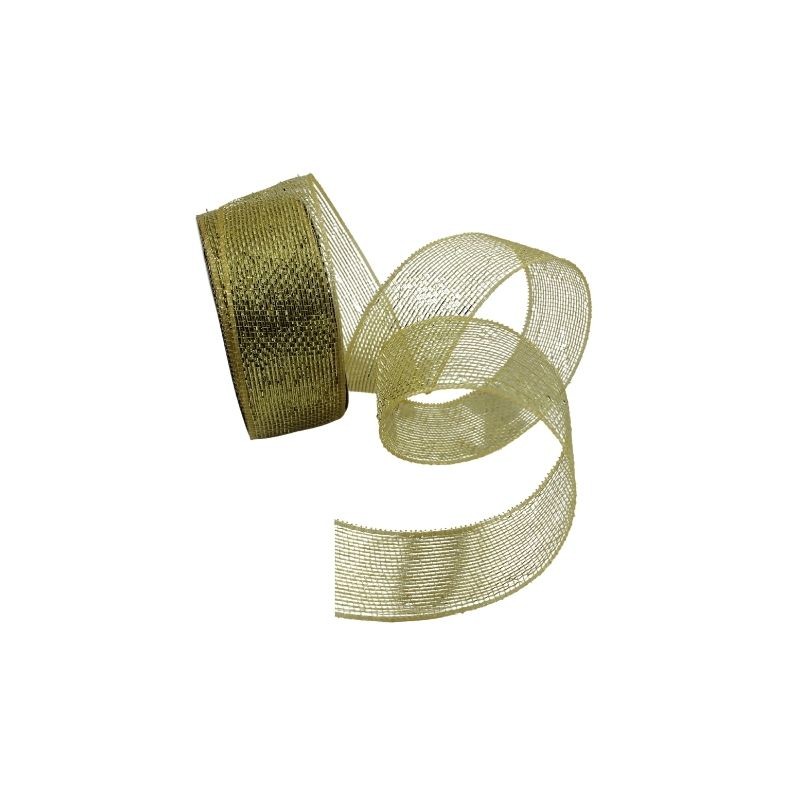 LISTÓN MALLA 2.5 METÁLICO DORADO