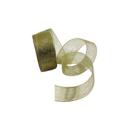 LISTÓN MALLA 2.5 METÁLICO DORADO