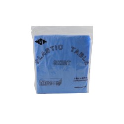 FALDILLA PARA MESA AZUL REY