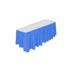 FALDILLA PARA MESA AZUL REY