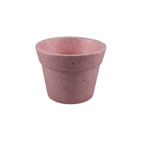 MACETA DE UNICEL ROSA 13X17CM