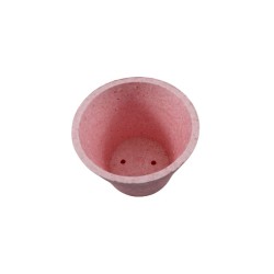 MACETA DE UNICEL ROSA 13X17CM