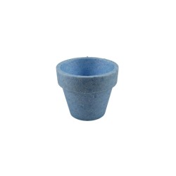 MACETA DE UNICEL AZUL 10X11.5CM