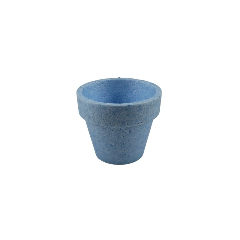 MACETA DE UNICEL AZUL 10X11.5CM