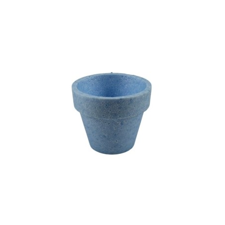 MACETA DE UNICEL AZUL 10X11.5CM