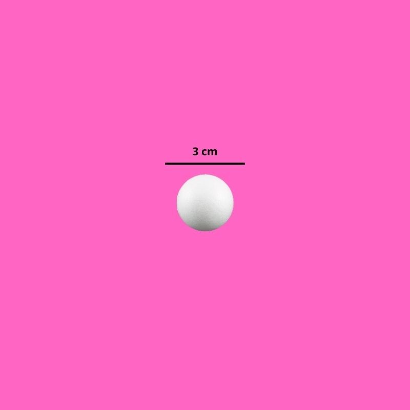 BOLA DE UNICEL 3 CM