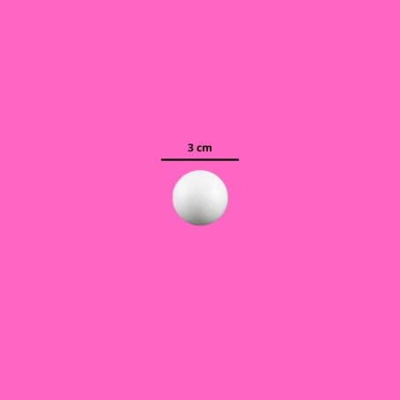 BOLA DE UNICEL 3 CM