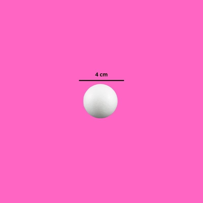 BOLA DE UNICEL 4 CM
