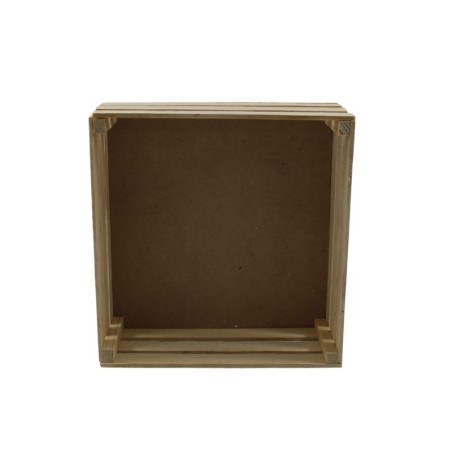 HUACAL DE MADERA  20X20CM