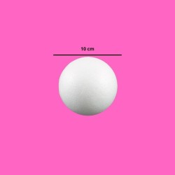 BOLA DE UNICEL 10 CM