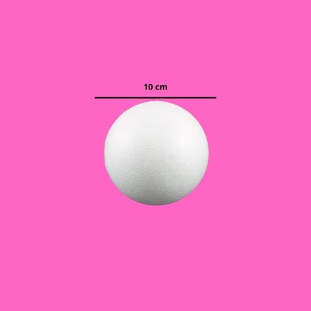 BOLA DE UNICEL 10 CM