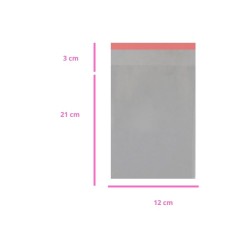SOBRE TRANSPARENTE 12X21+3CM