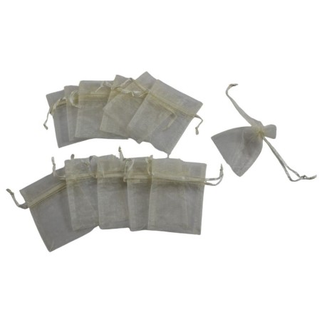 BOLSITA DE ORGANZA DE 5 X 6.5 BEIGE