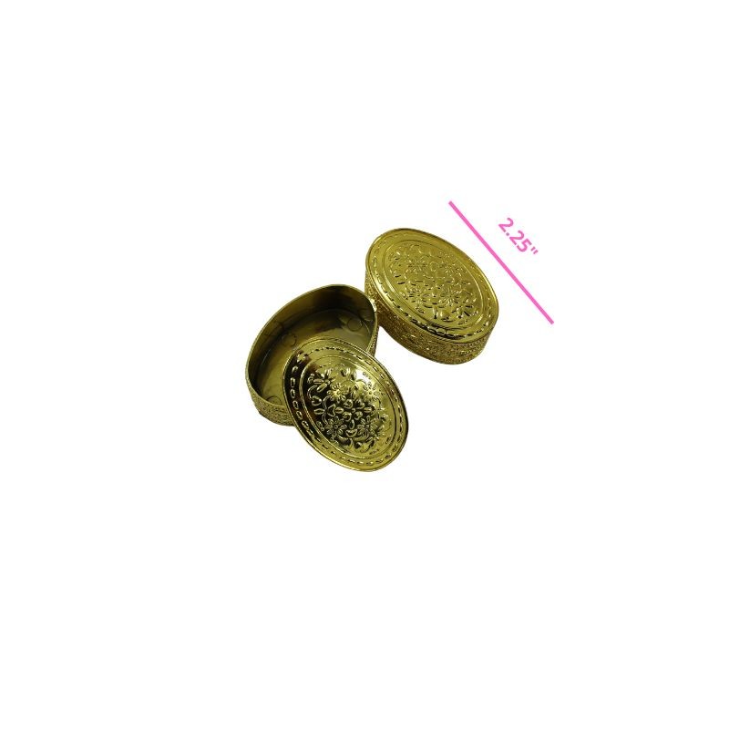 CAJITA OVALADA DORADA