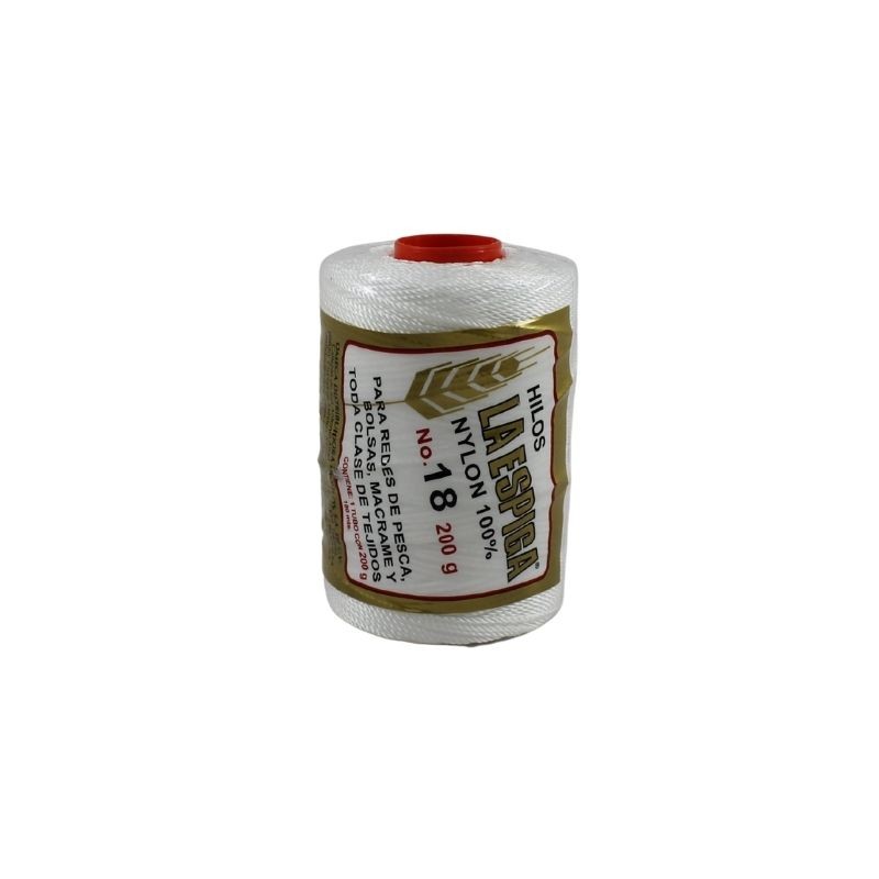 HILO NYLON NUM 18 BLANCO
