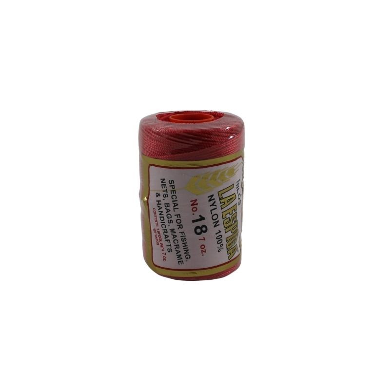 HILO NYLON NUM 18 ROJO