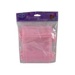 BOLSITA DE ORGANZA DE 5 X 6.5 ROSA