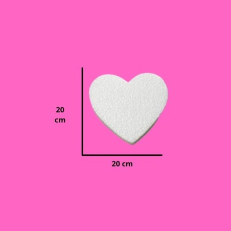 UNICEL CORAZÓN 20X20CM