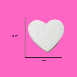 UNICEL CORAZÓN 28X28CM