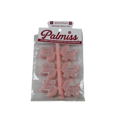 CARREOLA PLANA ROSA/PLATA
