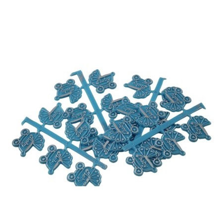 CARREOLA PLANA AZUL/PLATA