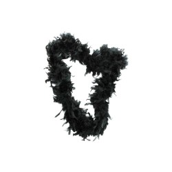 BOA DE PLUMAS NEGRO