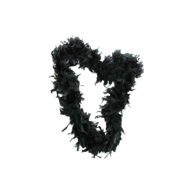 BOA DE PLUMAS NEGRO