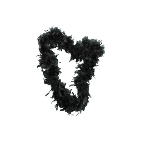 BOA DE PLUMAS NEGRO