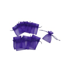 BOLSITA D/ORGANZA 3X4 MORADO 12PZAS