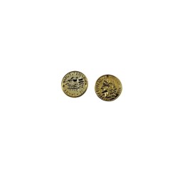 MONEDA 17MM DORADA