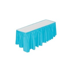 FALDILLA PARA MESA TURQUESA