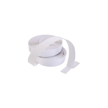 VELCRO 20MM BLANCO CON ADHESIVO