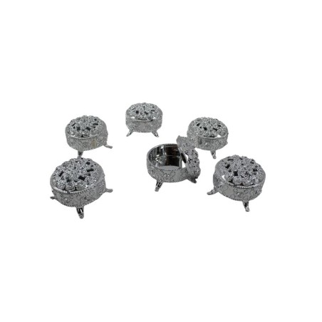 COFRE MINI REDONDO FILIGREE PLATA