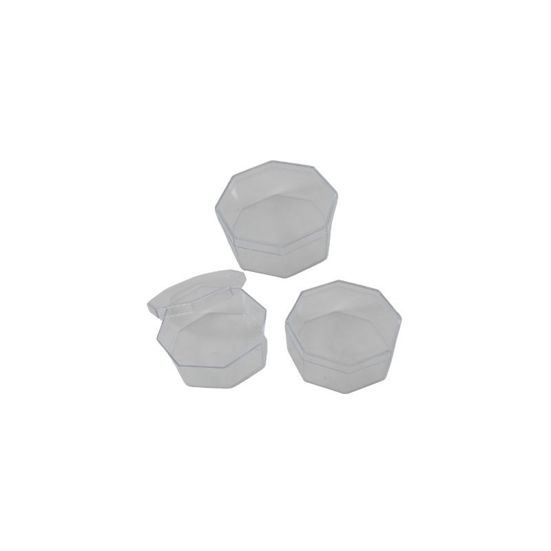 CAJA ACRÍLICA HEXAGONAL 3.25