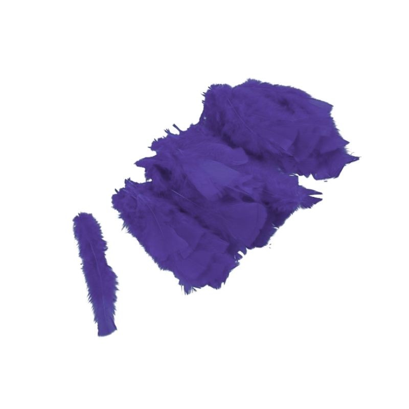 PLUMA DE PAVO MORADO