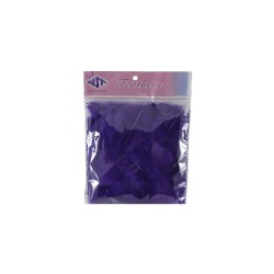 PLUMA DE PAVO MORADO