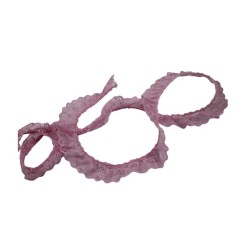 ENCAJE PLISADO 4.5CM ROSA