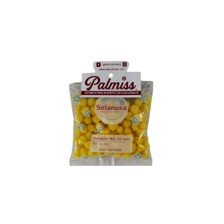 POM POM 13MM AMARILLO