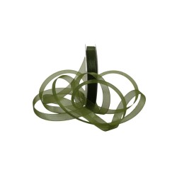 LISTÓN ORGANZA LISO NUM 1.5 VERDE MUSGO