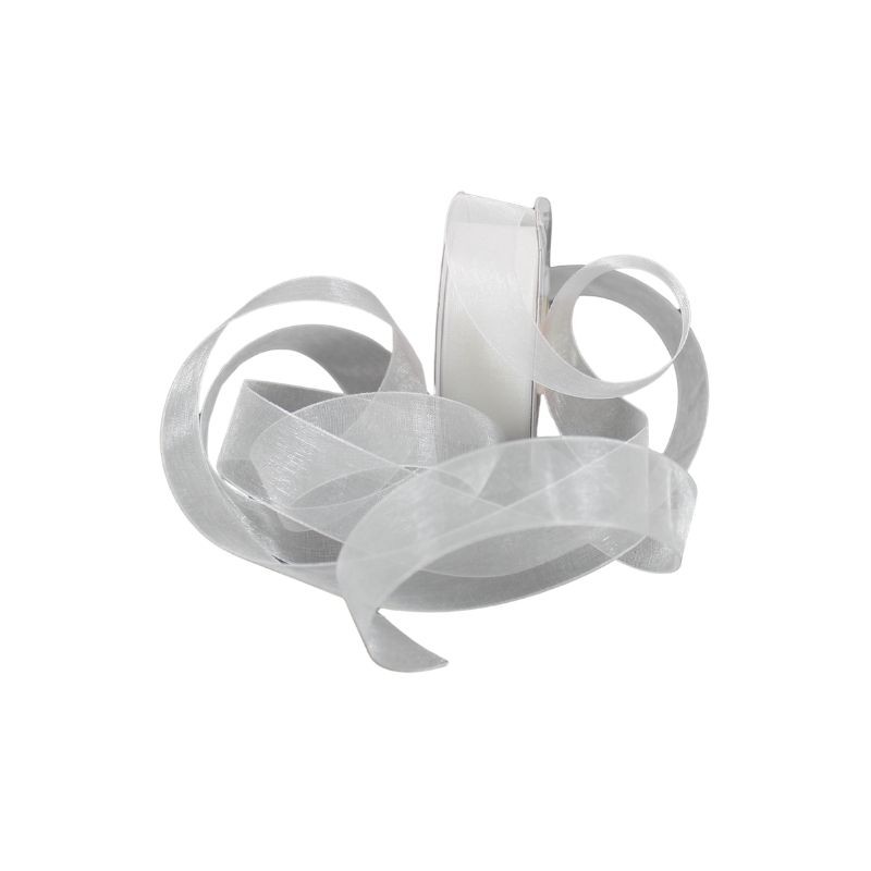 LISTÓN ORGANZA LISO NUM 5 BLANCO