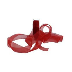 LISTÓN ORGANZA LISO NUM 5 ROJO