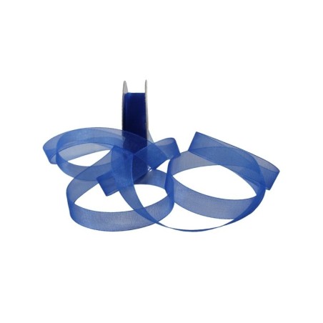 LISTÓN ORGANZA LISO NUM 3 AZUL REY