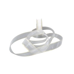 LISTÓN ORGANZA ORILLA LUREX NUM 3 BLANCO
