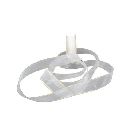 LISTÓN ORGANZA ORILLA LUREX NUM 3 BLANCO