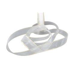 LISTÓN ORGANZA ORILLA LUREX NUM 5 BLANCO