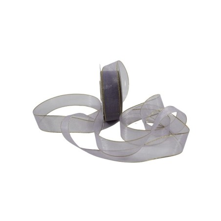 LISTÓN ORGANZA ORILLA LUREX NUM 5 LILA